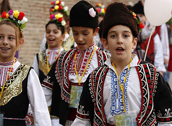 Ensemble "Zlatna Trakia" at a fest in Turkey